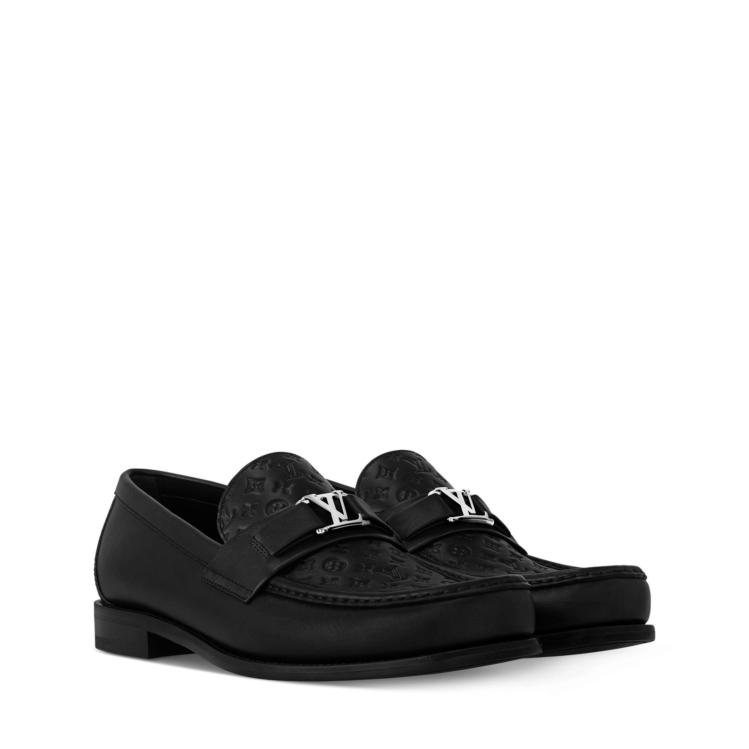 LOUIS VUITTON Epi shoes with LV logo loafers MT0291 Brown 8 1/2 M
